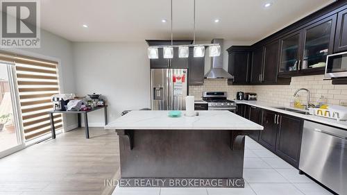 2431 Daisy Bend, London, ON - Indoor Photo Showing Kitchen With Double Sink With Upgraded Kitchen