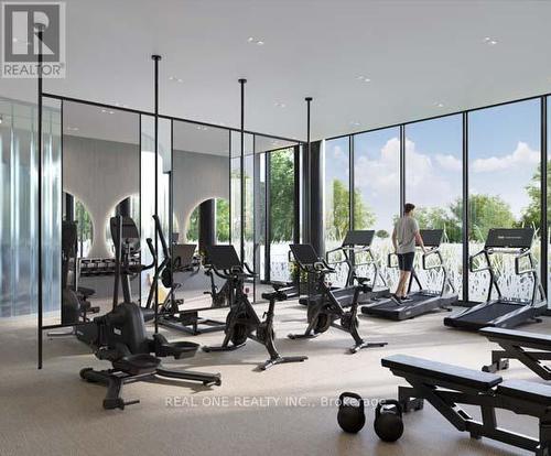 605 - 335 Wheat Boom Drive, Oakville, ON - Indoor Photo Showing Gym Room