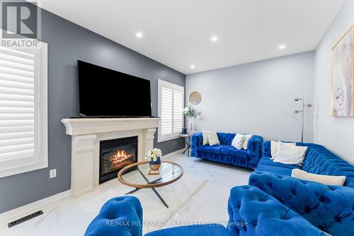 1021 Woodward Avenue, Milton, ON - Indoor Photo Showing Living Room With Fireplace
