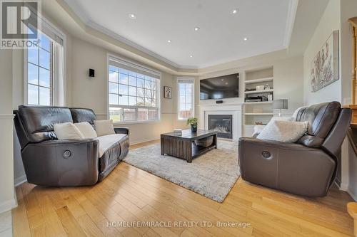 13 Bonavista Drive, Brampton, ON - Indoor Photo Showing Living Room With Fireplace