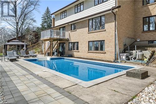 355 Edgehill Drive, Kitchener, ON - Outdoor With In Ground Pool With Exterior