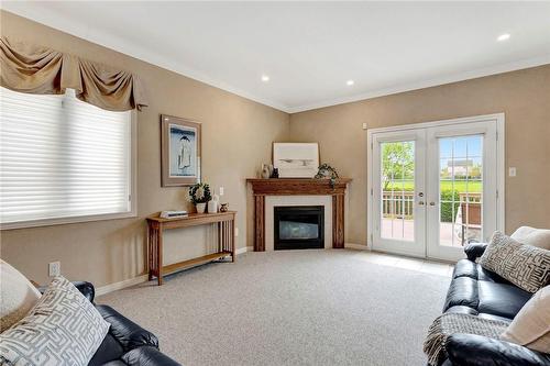 238 Hepburn Crescent, Hamilton, ON - Indoor Photo Showing Living Room With Fireplace