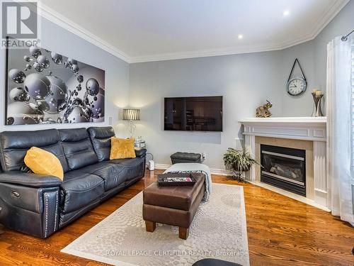 3 Hillpath Crescent, Brampton, ON - Indoor Photo Showing Living Room With Fireplace