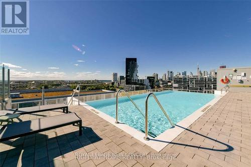 415 - 30 Baseball Place, Toronto, ON - Outdoor With In Ground Pool With View