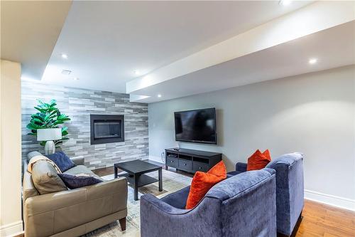 4269 Sarazen Drive, Burlington, ON - Indoor Photo Showing Living Room With Fireplace