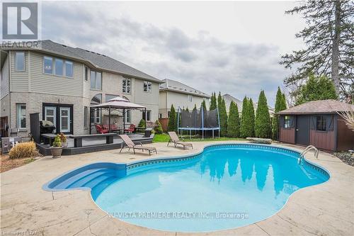 1002 Manchester Rd, London, ON - Outdoor With In Ground Pool With Deck Patio Veranda With Backyard