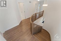 Curved hardwood staircase - 