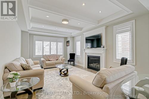 225 Camellia Crescent, Oakville, ON - Indoor Photo Showing Living Room With Fireplace