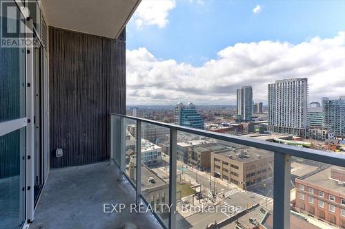 1407 - 60 Frederick Street, Kitchener, ON - Outdoor With Balcony With View
