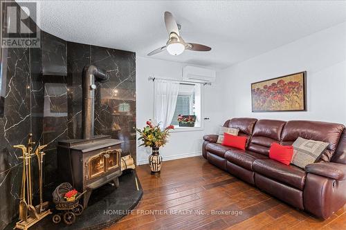 6 Lakeview Park Road, Kawartha Lakes, ON - Indoor Photo Showing Living Room With Fireplace