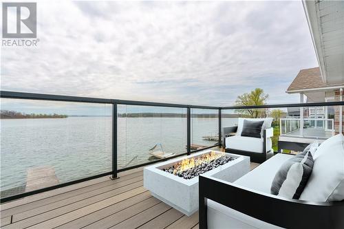 Virtually staged - 6811 St Louis Point Road, Summerstown, ON - Outdoor With Body Of Water With Balcony With Deck Patio Veranda With View