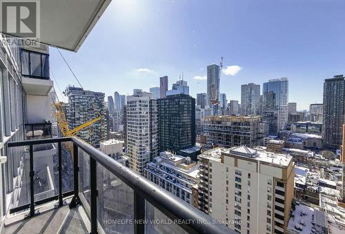 2406 - 77 Mutual Street, Toronto, ON - Outdoor With Balcony With View