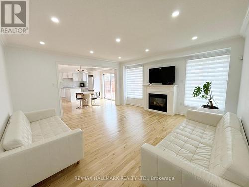 60 Morland Crescent, Ajax, ON - Indoor Photo Showing Living Room With Fireplace