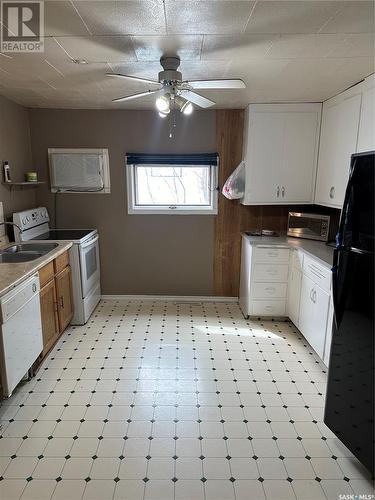 216 Lawrence Street, Carmichael, SK - Indoor Photo Showing Kitchen With Double Sink