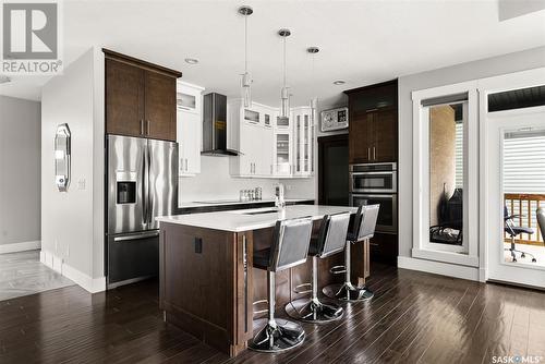 5281 Aviator Crescent, Regina, SK - Indoor Photo Showing Kitchen With Stainless Steel Kitchen With Upgraded Kitchen