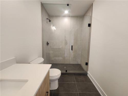Upgraded Black Fixtures and Shower Door - 242 Lafayette Street, Jarvis, ON - Indoor Photo Showing Bathroom