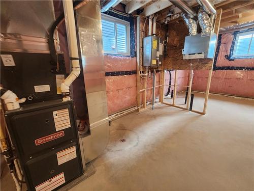 Tankless Water Heater in Mechanical Room - 242 Lafayette Street, Jarvis, ON - Indoor Photo Showing Basement