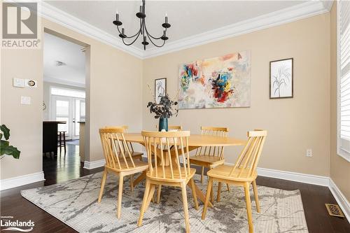 67 Clearbrook Trail, Bracebridge, ON - Indoor Photo Showing Dining Room