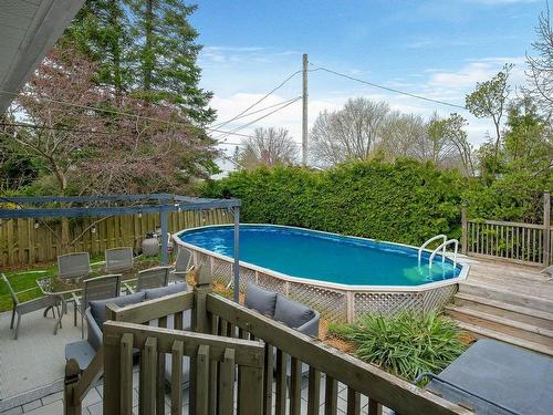 Pool - 389 Rue Frobisher, Saint-Bruno-De-Montarville, QC - Outdoor With Above Ground Pool
