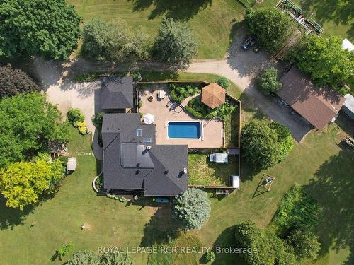 348557 15 Sideroad, Mono, ON - Outdoor With In Ground Pool With View