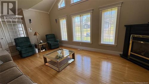 2 Roland J. Martin Street, Saint-Léonard, NB - Indoor Photo Showing Living Room With Fireplace