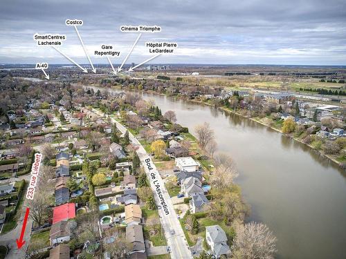 Aerial photo - 233 Rue Liébert, Repentigny (Repentigny), QC - Outdoor With Body Of Water With View