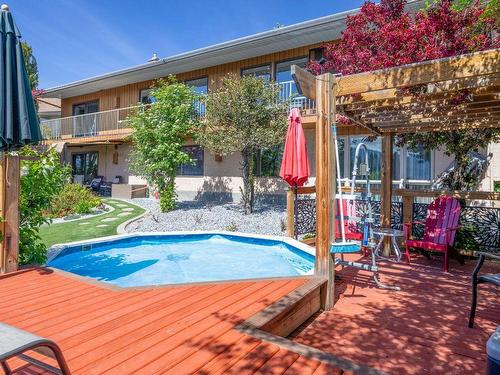 1125 Gregory Road, West Kelowna, BC - Outdoor With Above Ground Pool With Deck Patio Veranda
