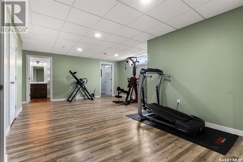 222 Broadway Street, Sedley, SK - Indoor Photo Showing Gym Room