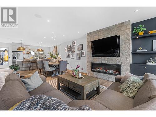 2838 Copper Ridge Drive, West Kelowna, BC - Indoor Photo Showing Living Room With Fireplace