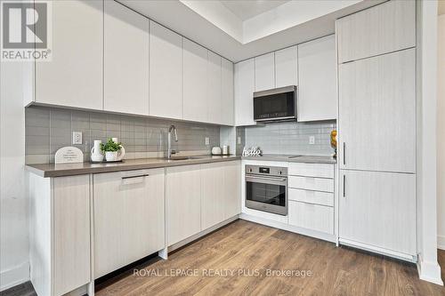 1005 - 297 Oak Walk Drive, Oakville, ON - Indoor Photo Showing Kitchen With Upgraded Kitchen
