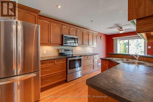 297 Thorn Drive, Strathroy-Caradoc, ON - Indoor Photo Showing Kitchen With Double Sink