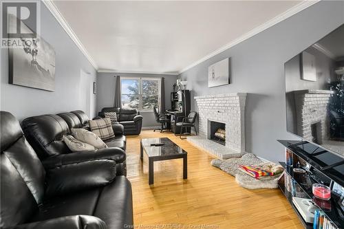 54 Muncey Dr, Riverview, NB - Indoor Photo Showing Living Room With Fireplace