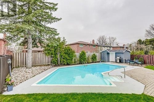 22 Barker Crt, Markham, ON - Outdoor With In Ground Pool With Backyard