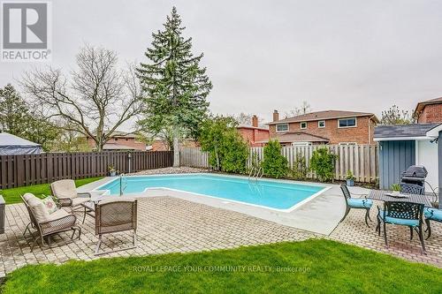 22 Barker Crt, Markham, ON - Outdoor With In Ground Pool With Deck Patio Veranda With Backyard
