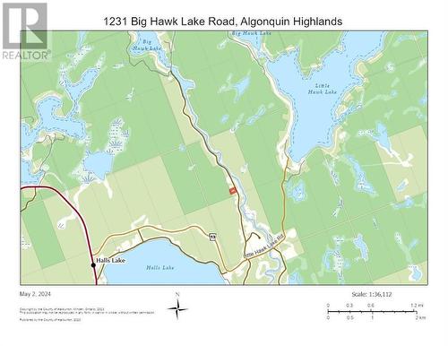 Property Map 4 - 1231 Big Hawk Lake Road, Algonquin Highlands, ON 