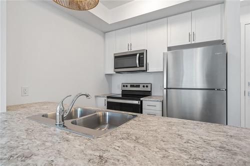 460 Dundas Street E|Unit #229, Hamilton, ON - Indoor Photo Showing Kitchen With Stainless Steel Kitchen With Double Sink