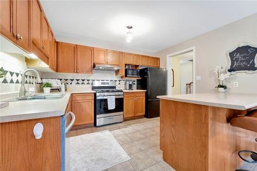 251 Braithwaite Avenue, Hamilton, ON - Indoor Photo Showing Kitchen With Double Sink