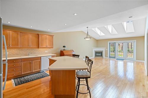556 King Street|Unit #16, Niagara-On-The-Lake, ON - Indoor Photo Showing Kitchen With Fireplace