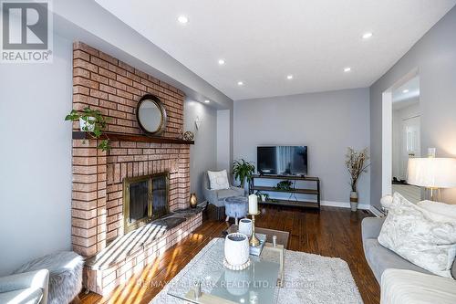 12 Halstead Road, Clarington, ON - Indoor Photo Showing Living Room With Fireplace