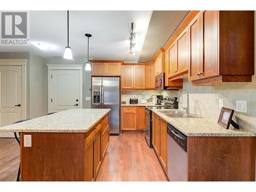 2070 Boucherie Road Unit# 213, Westbank, BC - Indoor Photo Showing Kitchen With Double Sink