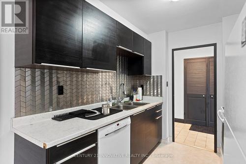 402 - 2144 Pelissier Street, Windsor, ON - Indoor Photo Showing Kitchen With Double Sink