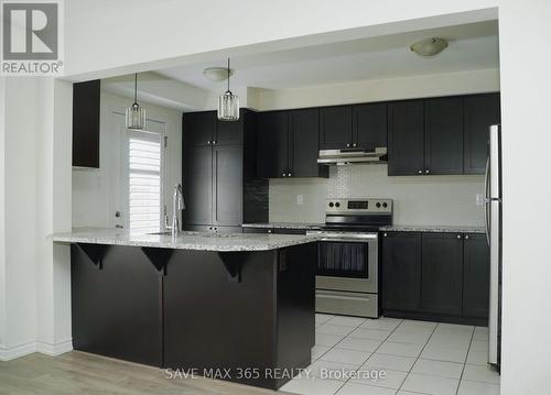 264 Waterbrook Lane, Kitchener, ON - Indoor Photo Showing Kitchen With Stainless Steel Kitchen With Double Sink With Upgraded Kitchen