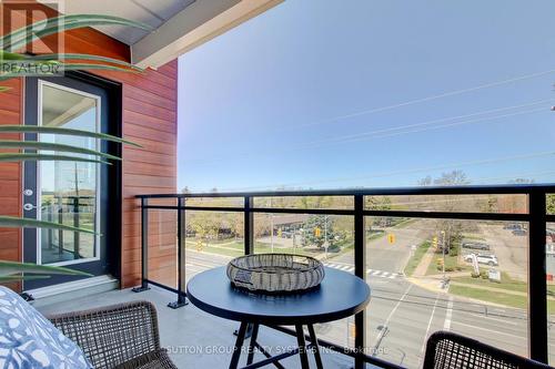 402 - 340 Plains Road E, Burlington, ON - Outdoor With Balcony With Exterior