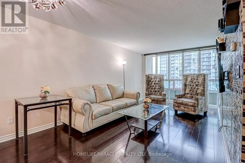 1002 - 335 Rathburn Road W, Mississauga, ON - Indoor Photo Showing Living Room