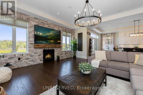 37 West Branch Drive, Halton Hills, ON - Indoor Photo Showing Living Room With Fireplace