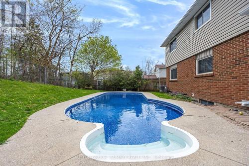 28 Storey Drive, Halton Hills, ON - Outdoor With In Ground Pool With Backyard