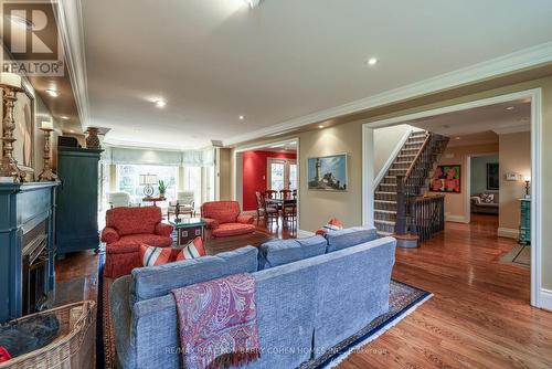 9 Heathcote Avenue, Toronto, ON - Indoor Photo Showing Living Room With Fireplace