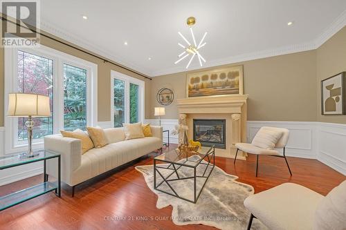 30 Duborg Drive, Markham, ON - Indoor Photo Showing Living Room With Fireplace