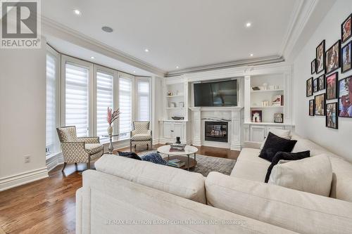 487 Glengarry Avenue, Toronto, ON - Indoor Photo Showing Living Room With Fireplace