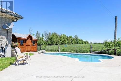 206 Powles Road, Kawartha Lakes, ON - Outdoor With In Ground Pool With Backyard